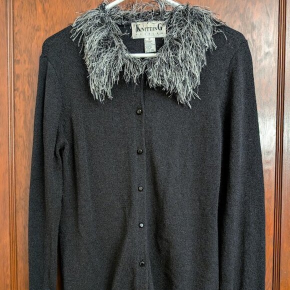 Vintage 80s/ 90s Silk Blend Statement Cardigan - Picture 2 of 11